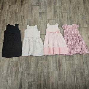 Girls Dress Lot of 4 Size 7 & 8 Fancy Party Church Dresses Mixed Brands Occasion